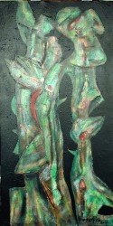 Cotorras parlanchinas 2001 (70 x 35 cm)